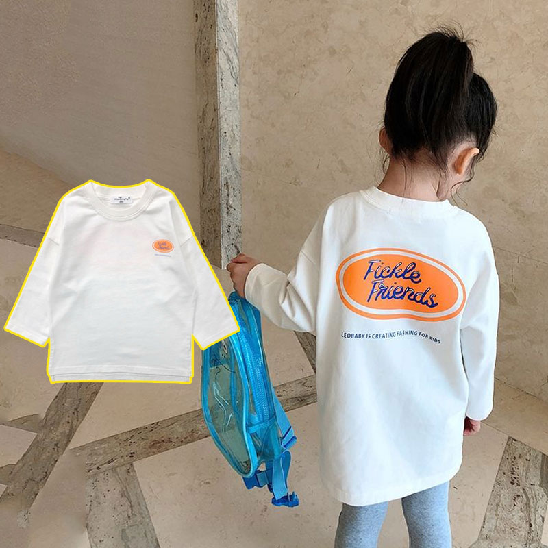 90 150 取り入れたい アルファベット プルオーバー シンプル 長袖 女の子 ｔシャツ S Com